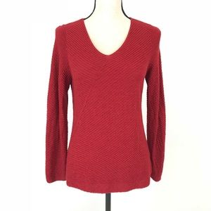 EILEEN FISHER 100% Merino Wool V-Neck Sweater
